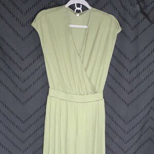 Halara Sage Green Wide Leg Surplice V-Neck Jumpsuit - Small